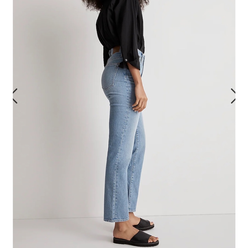 •  Madewell • Women’s The Perfect Vintage Straight Jean in Ferman Wash Blue 25 - Picture 2 of 5